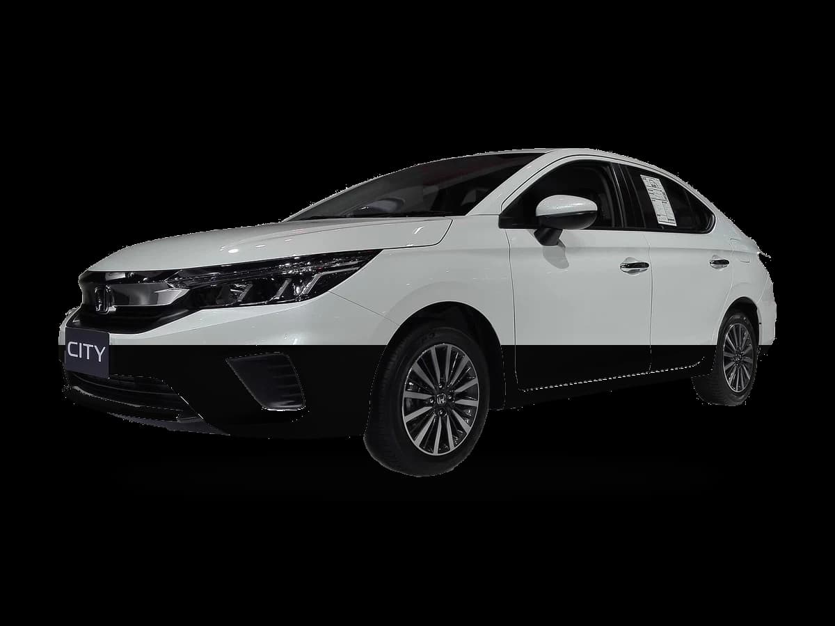 Honda City branco — Frente 3/4