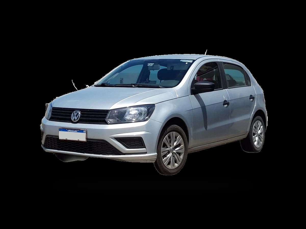 Volkswagen Gol prata — Frente 3/4