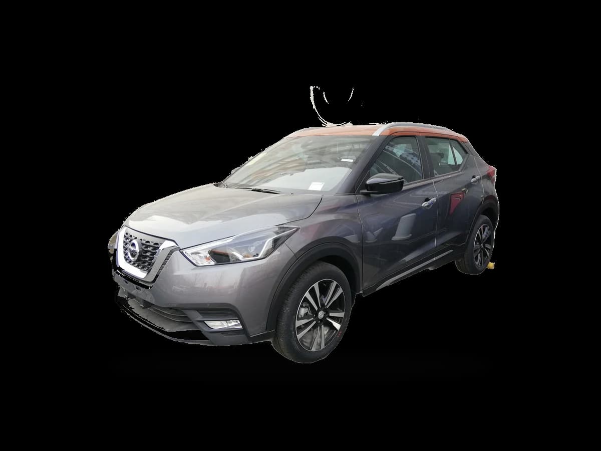 Nissan Kicks cinza — Frente 3/4