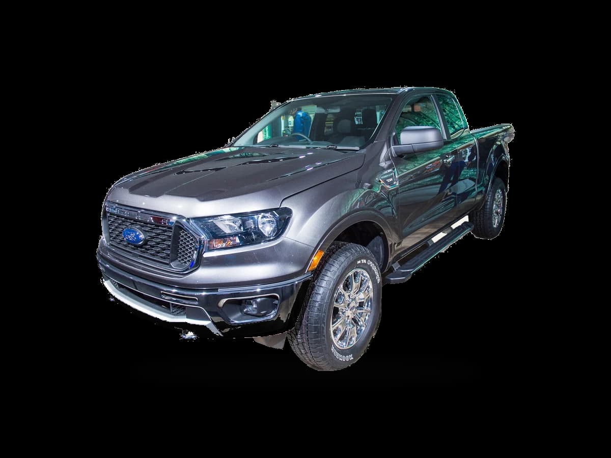 Ford Ranger prata — Frente 3/4