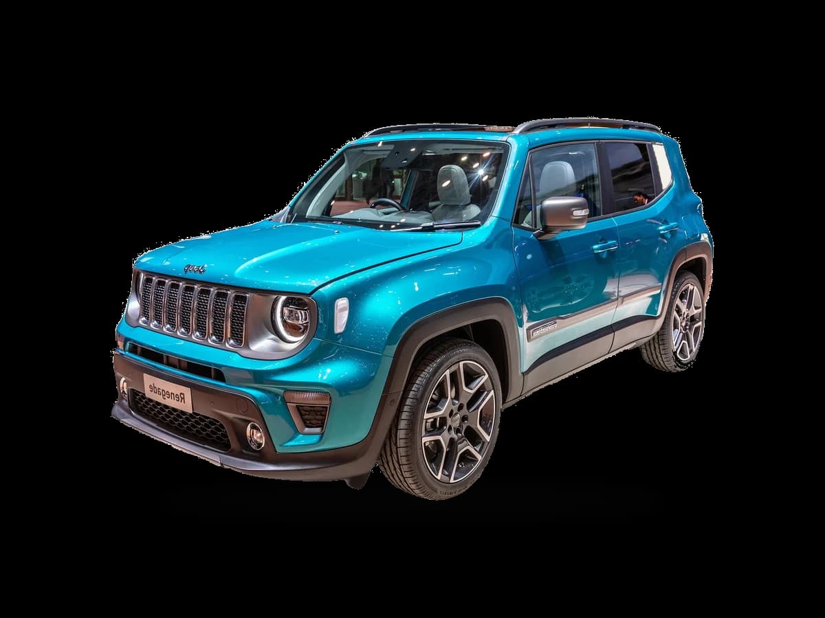 Jeep Renegade azul — Frente 3/4